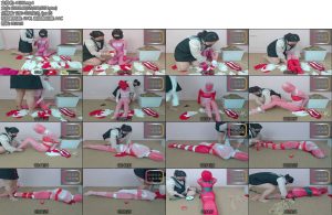 [丝妖久久] 最残酷的丝袜全包束缚过程长达1小时多共用42件丝袜加大量胶带各种定制款丝袜缝纫机缝合丝袜掩埋-丝依依