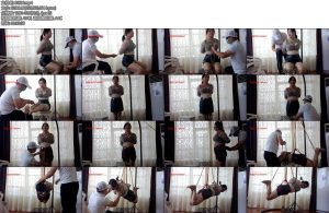 [亚洲绳艺] 真真爆乳菱缚 欲夺衣而出 跳单 胶带勒嘴 吊缚 手感棒棒-丝依依