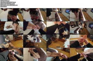 [中二原创] 中二病 绳缚日记大二新妹妹初体验第一视角裸足驷马TK玩脚拘束挑战游戏-丝依依