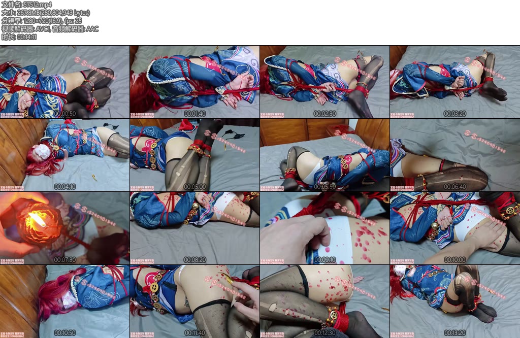 [司念念] 念念玉玲珑cos驷马挣扎tk挠痒尝试滴蜡-丝依依