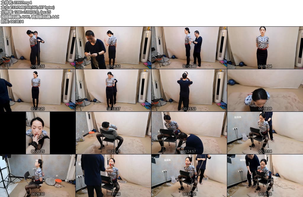 [束缘阁] 空乘专业的雅熙 五花紧缚训练-丝依依