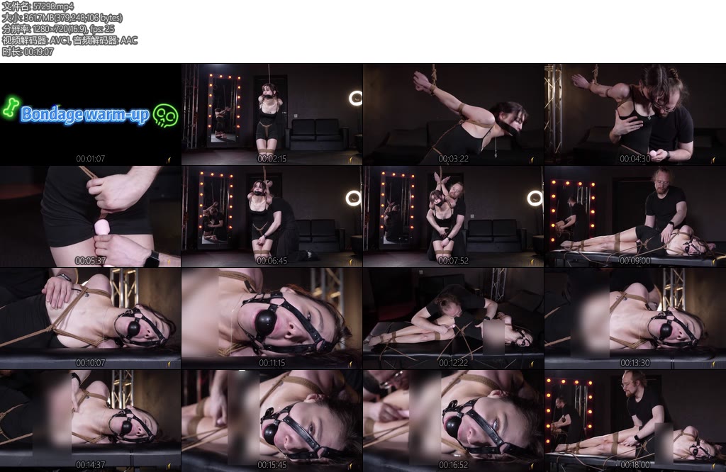 [欧美绳艺] BONDAGE CREEP OWNS YOUR NOW! MADE TO CUM IN TIGHT ROPES-丝依依