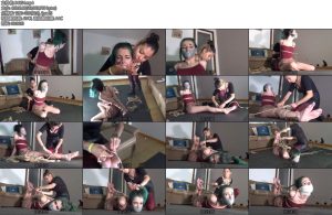 [欧美绳艺] Annoying reporter gets tied up and gagged-丝依依