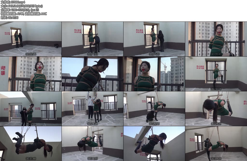 [胜景影视] 冬日楼顶的风采-丝依依