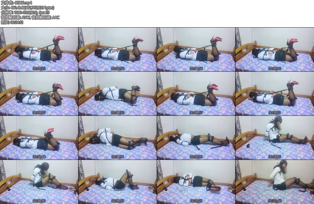 [亚洲绳艺] 驷马自缚挣脱-丝依依