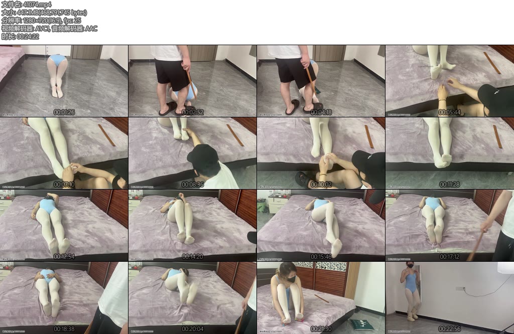 [御仙原创] 白丝舞蹈生虐足足部训练-丝依依