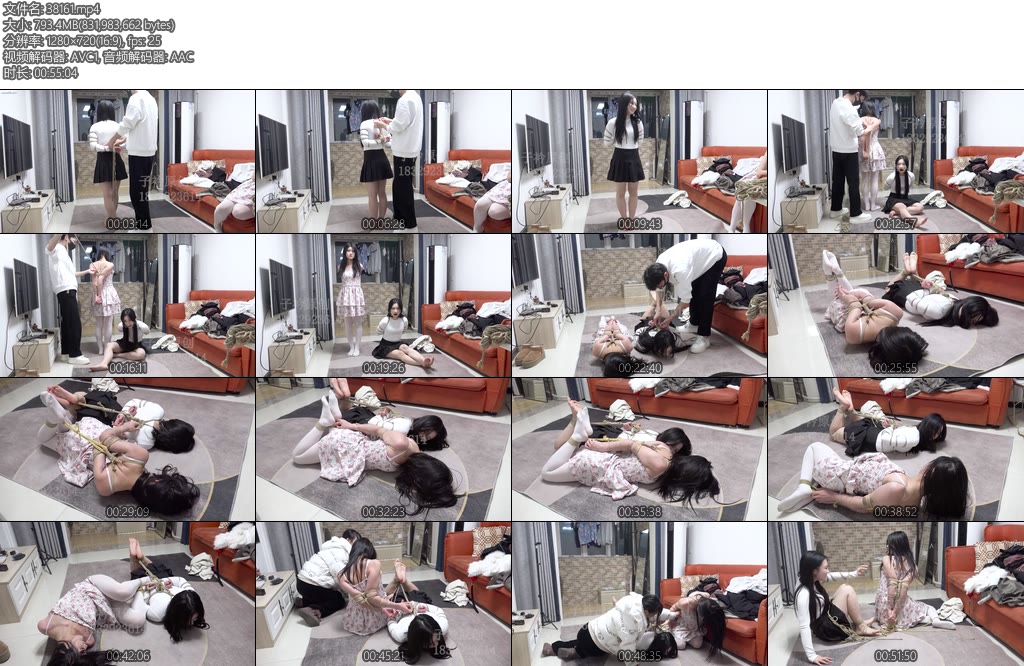 [子衿原创] 姐妹俩的直臂五花驷马解缚逃脱挑战菲菲cici主演-丝依依