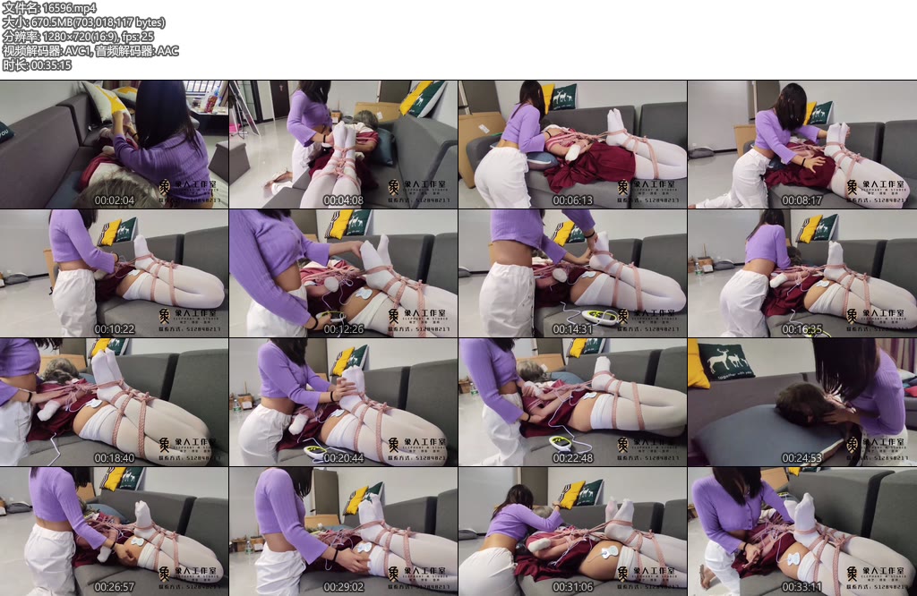 [象人原创] jk白丝伪娘小江，驷马放置被小秋TJ，TK，电击，放置，享受温柔的折磨-丝依依