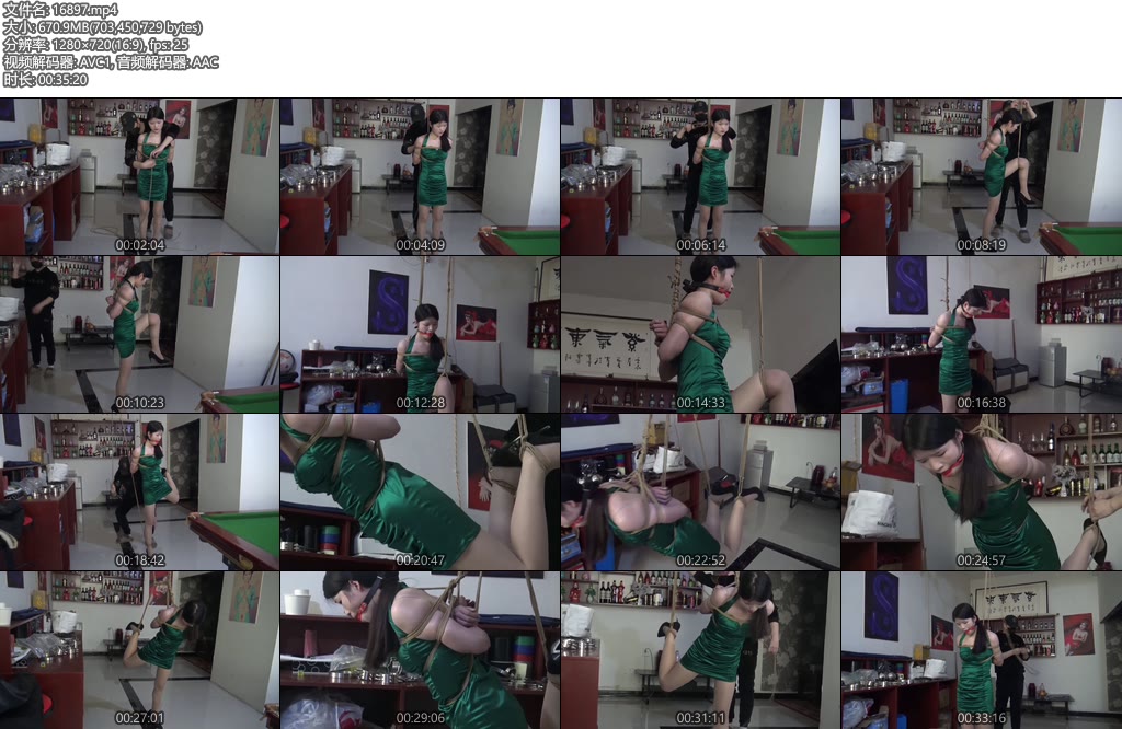 [胜景影视] 圈养中女M之堵嘴捆吊-丝依依