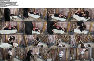 [束缘阁] 杨蕊 后手观音红绳驷马 胶带蒙面单腿吊-丝依依