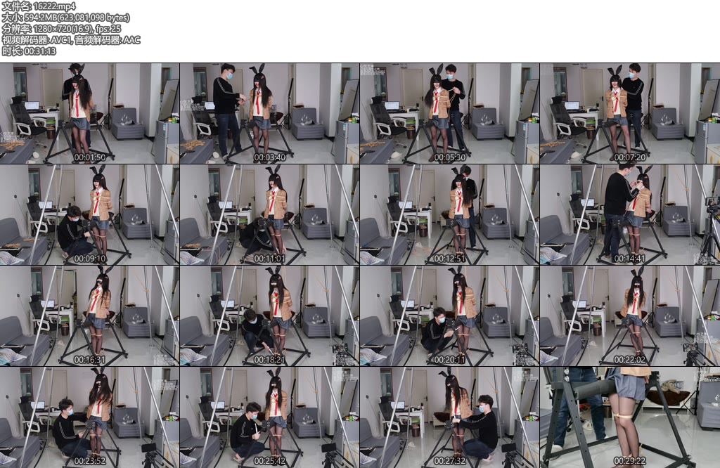 [心悦艺束] 新妹子梦泪的麻衣学姐COS，绑在铁架上电动牙刷骚扰-丝依依