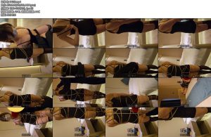 [小黑原创] 吊带黑丝超紧直臂紧缚30分钟绑好以后强吻手麻的不能动了-丝依依