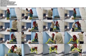 [JS原创] 艾可 毒藤女cosplay分腿悬吊痛苦的挣扎-丝依依