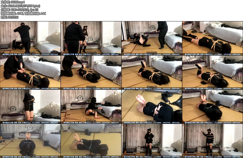 [新月原创] 玉箫剧情片超飒搜查官极品大白脚自动紧缚绳陷阱逃脱又被金属驷马铐到彻底放弃-丝依依