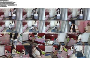 [新月原创] 雨薇玉箫JK黑丝可怜女孩被贩卖行李箱胸缚股绳蛇缚蒙眼堵嘴双黑丝姐妹性感大长腿-丝依依