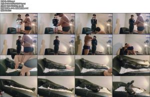 [亚洲绳艺] 黑色胶带全包-丝依依