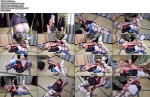 [象人原创] 小0cos德丽莎直臂并腿马具口球驷马-丝依依