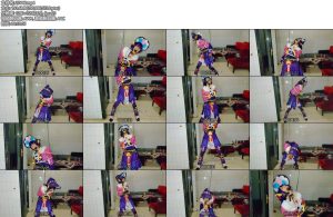 [亚洲绳艺] cos捆绑云锦姐姐被囚禁cos特别原神冲击长筒袜靴子站立系带风格腿伸着棍子-丝依依