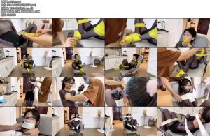 [默示录] 缚艺录小雅黑色油亮丝袜与白色胶带黄色胶带的结合-丝依依