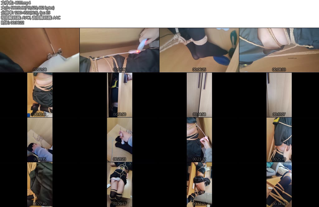 [亚洲绳艺] 伪娘衣柜跪立强制榨汁放置桌子开腿捆绑放置-丝依依