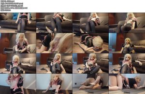 [亚洲绳艺] 梦的kigurumi 黑色丝袜高跟鞋的无尽诱惑-丝依依