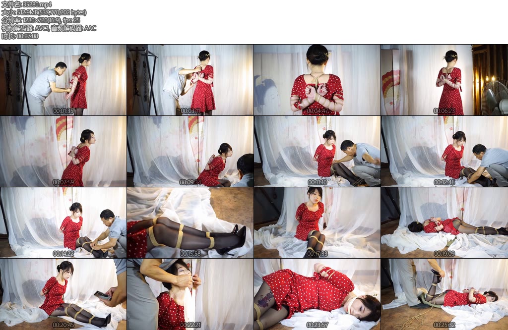 [锐度主张] 嫣儿 并腿捆绑黑丝诱惑丝袜极限堵嘴-丝依依