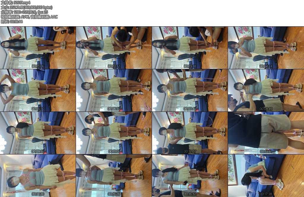 [墨色原创] 迟迟日式并腿站立捆绑放置-丝依依