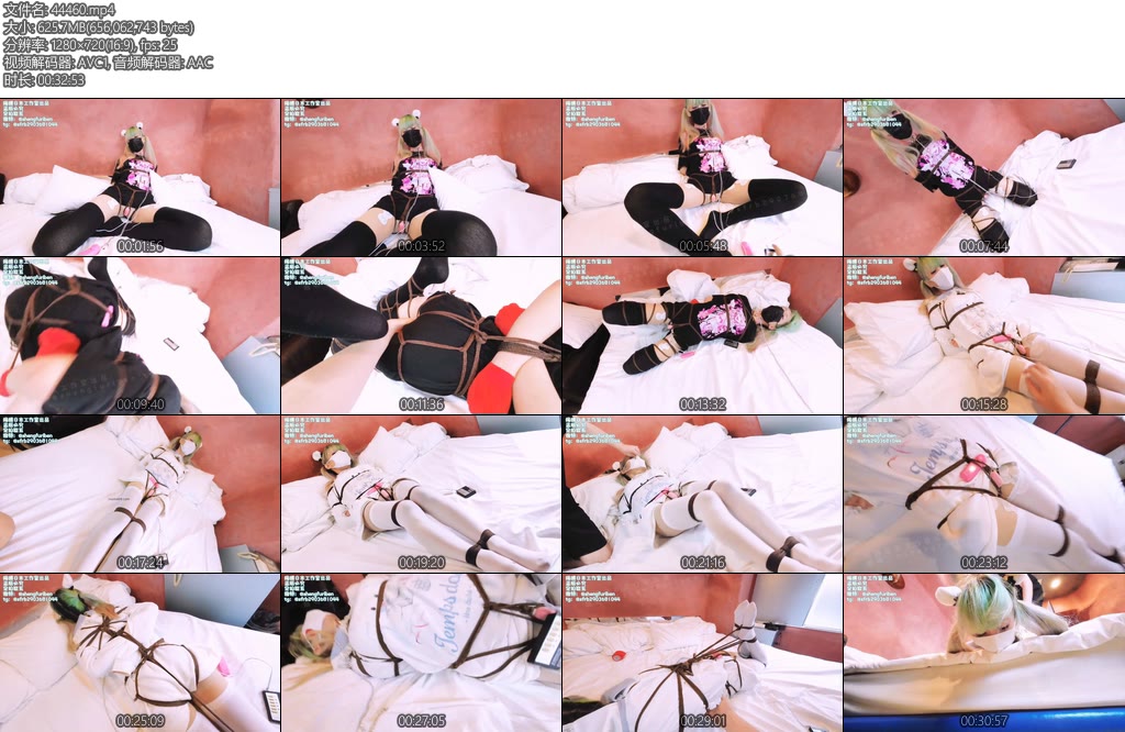 [亚洲绳艺] 绳缚日本工作室 地雷系萝莉の双重人格抑制乎吸TD强制糕巢黑白双份玉足M分腿站立驷马爆摔疯狂tk-丝依依