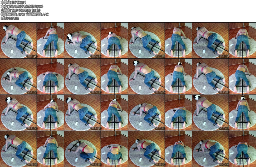 [亚洲绳艺] マルチ画面観察 孤独な背徳の留守番Multi screen view] She experiences orgasms while being restrained all while the-丝依依