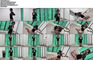 [冰悦原创] 裸足双股细绳五花紧缚全程带口球放置痛苦挣扎-丝依依