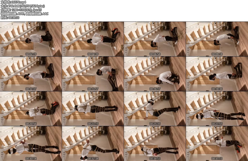 [一只萌熊] 伪娘直臂后手吊蒙眼自缚-丝依依