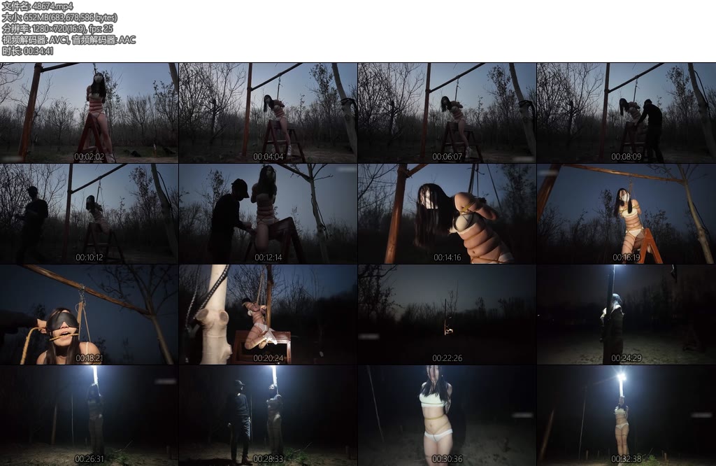 [一绳所爱] 野外木马上的杨若雨-丝依依