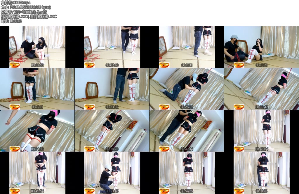 [魅影空间] 訫奴的烦恼（1）小M訫奴恋爱的烦恼到工作室来解压了一小时多的解压紧缚后高手缚踮脚棒棒按摩yin部鞭SP-丝依依