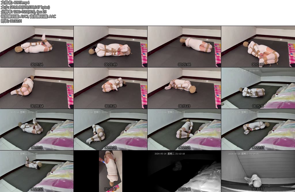 [亚洲绳艺] 厚黑丝袜 M妻22双视角下的绑架实录-丝依依