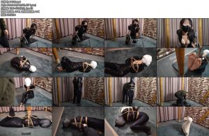 [随心原创] 晓雪胶衣搜查官受难吊绑椅子滚针玩弄酥胸绷带包头黑丝全包丝袜驷马最后装入麻袋里多层包裹-丝依依