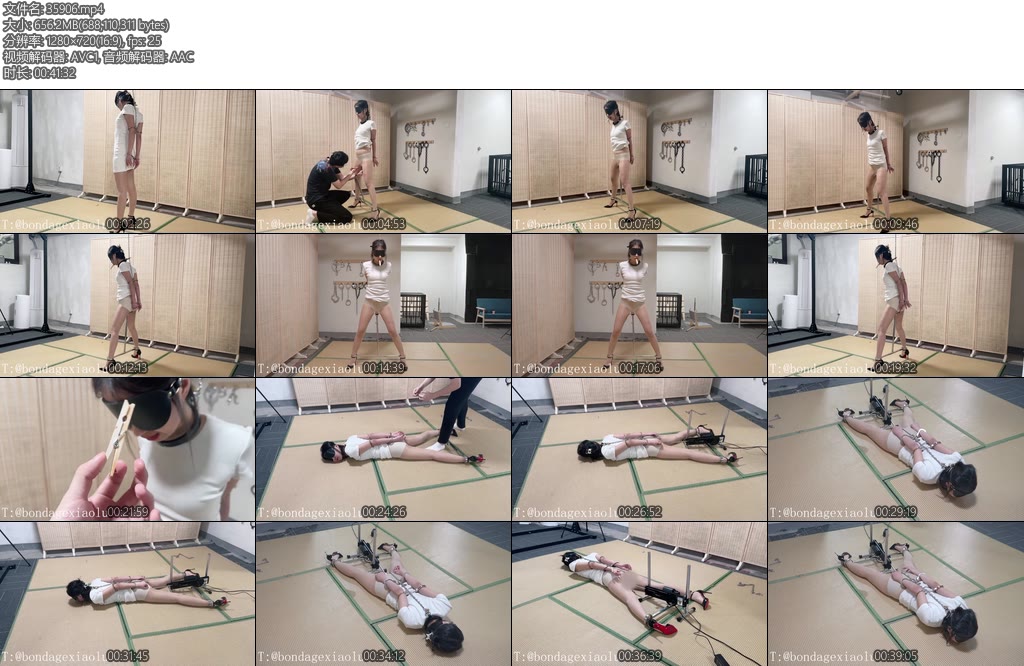 [涵涵原创] 分腿器固定棍子固定肛勾pj齐上阵-丝依依