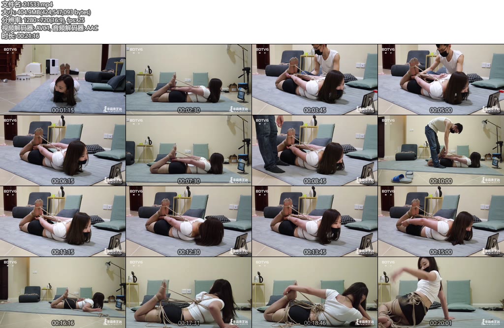 [半岛束艺] 奎因驷马脱缚测试-丝依依