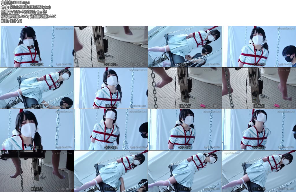 [惩戒学院] 木马少女清纯JK少女误入木马地狱JK白丝电动木马极限折磨高潮失禁-丝依依