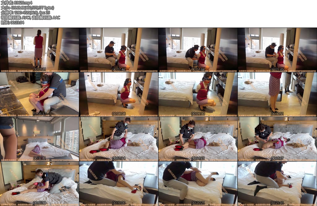 [BJ原创] 北京绳艺 某航在职甜美空姐南航（第一集）制服肉丝高跟蒙眼堵嘴超紧并肘观音大力捏熊爱抚丝腿美腿让人垂涎欲滴-丝依依