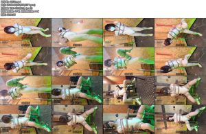 [绳缚原创] 日本工作室白色竞速泳衣真空片足疯狂挣扎绳缚日本原创-丝依依