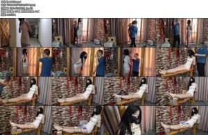 [随心原创] 杨蕊不屈的女烈股绳旗袍老虎凳电贴片残酷的考问-丝依依