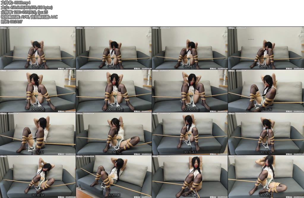 [青缚社] 丸丸M腿开腿缚放置无助挣扎-丝依依