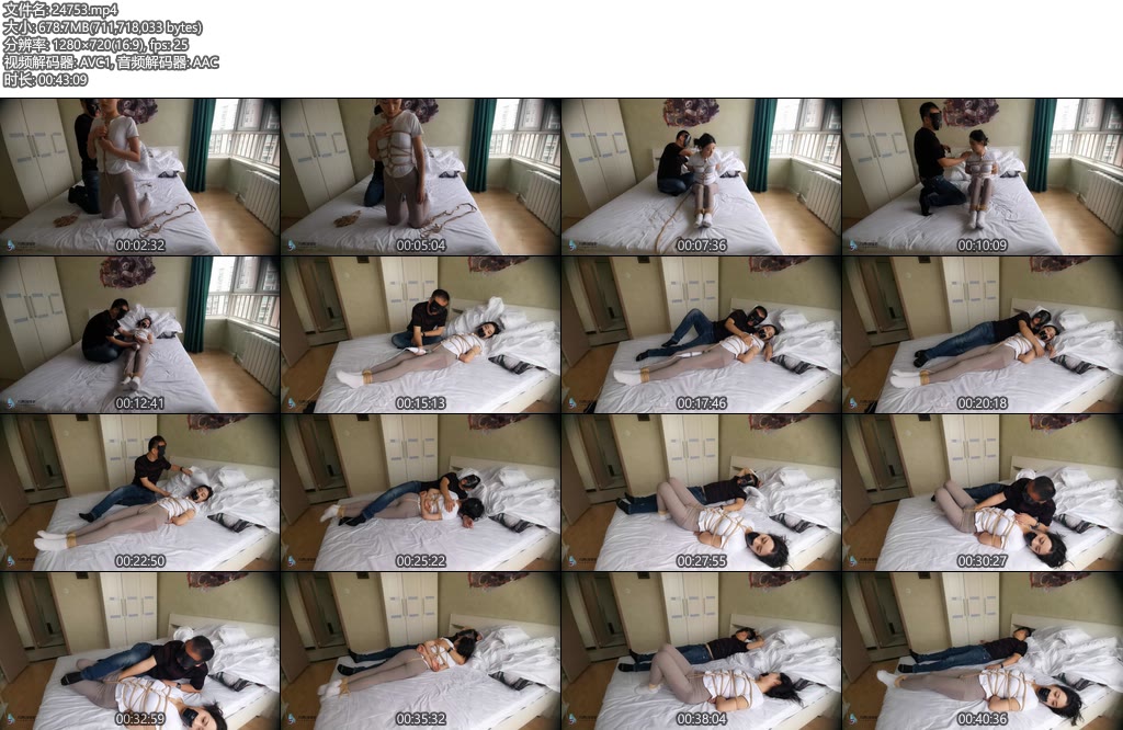 [JS原创] 床上游戏龟甲胶带封嘴~艾可-丝依依