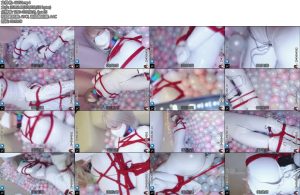 [JIOJIO原创] 原创乳白全包PU紧身衣白长靴3海洋球放置挣扎翻滚日式TK直腿后驷马内置郊狼电击强制GC-丝依依