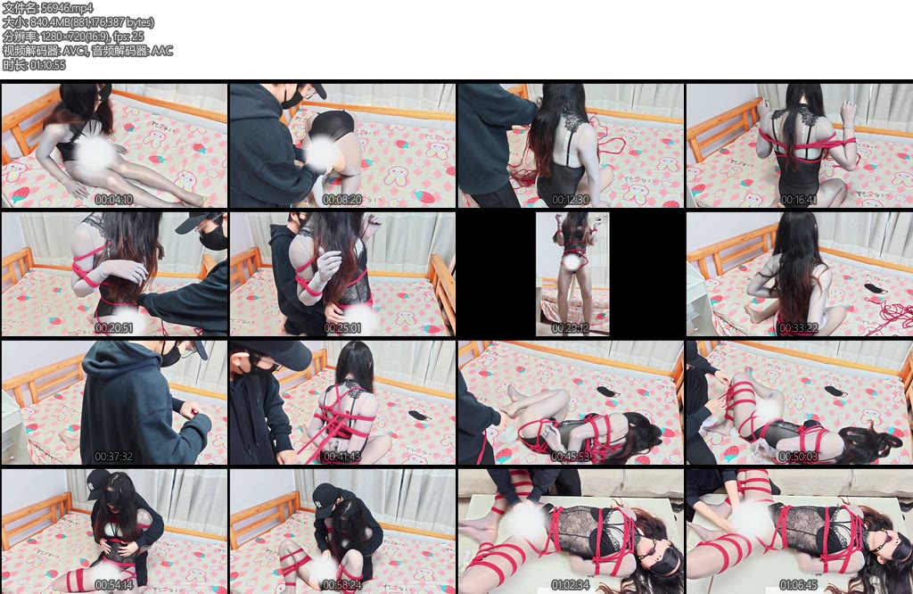 [一颗露露子] 连体灰丝日式TK挑逗捆绑固定后庭玩弄榨汁-丝依依