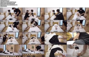 [鹿脚与猫爪] 紧缚女仆榨汁续集 全身固定木床紧缚吊开腿-丝依依