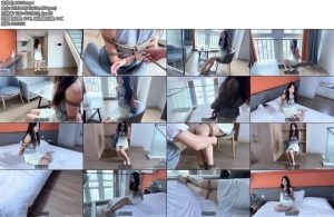 [集梦原创] 甜美丹丹韩系职业装二次约绑实拍记录-丝依依