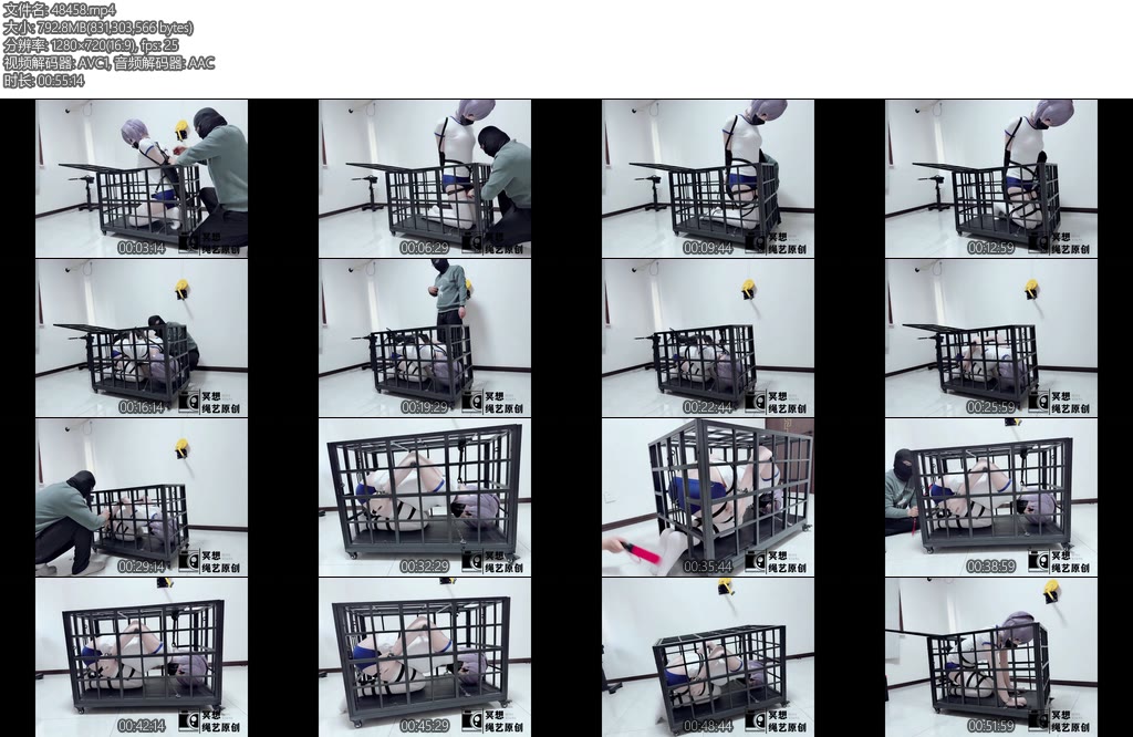 [冥想原创] 完美复刻houseofgord兔笼第六期可爱小Kigger的兔笼体验笼内捆绑单手套太紧很快就麻了挠痒虐脚无处可逃-丝依依