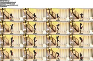 [一只萌熊] 高跟单腿项圈勒脖罚站皮带自缚-丝依依