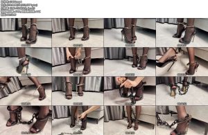 [涵涵原创] 涵涵 高跟丝袜美腿脚铐鉴赏-丝依依